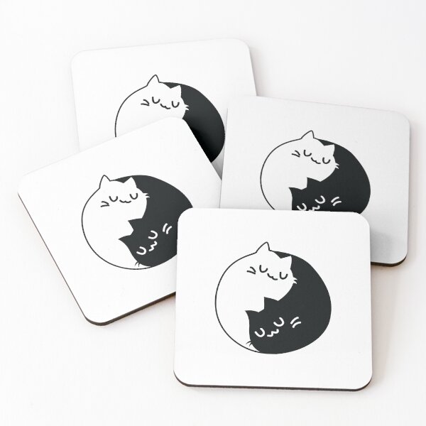 Item preview, Yin Yang Balancing Cats designed and sold by majidkacm.