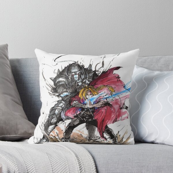 Aperçu de l'œuvre  Edward et Alphonse de la série manga / anime appelé Fullmetal Alchemist. Ce style se fait à l'encre sumi et à l'aquarelle. créée et vendue par Mycks.