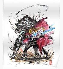 Tribute to Elric Brothers from Fullmetal Alchemist Poster