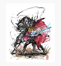 Tribut an Elric Brothers von Fullmetal Alchemist Fotodruck