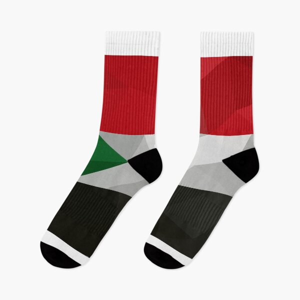 Item preview, Geometric Sudan Flag Design – Patriotic Art Print designed and sold by OrangePoly.