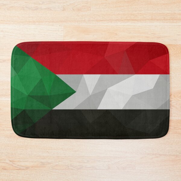 Item preview, Geometric Sudan Flag Design – Patriotic Art Print designed and sold by OrangePoly.