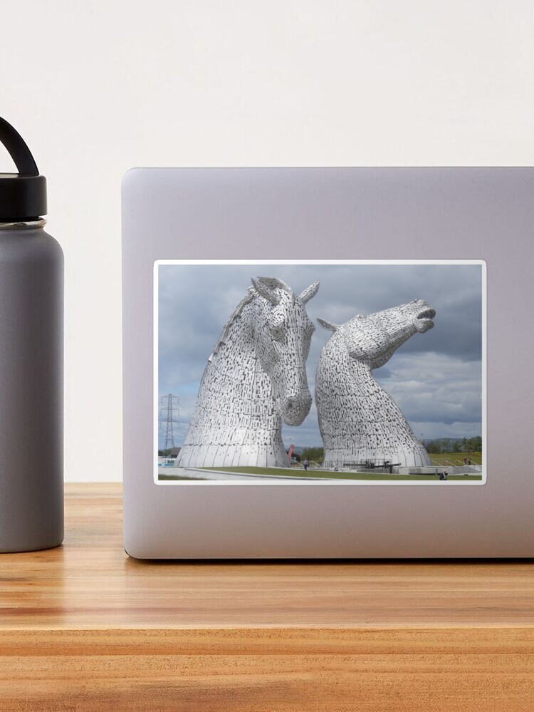 Sticker, The Kelpies gifts , Helix Park, Scotland designed and sold by David Rankin