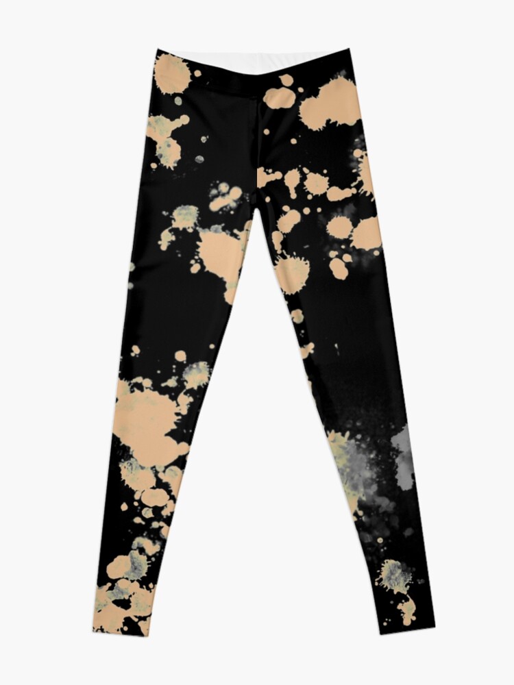 Tie Dye Bleach Pattern - 3 - Gray, Black, White Reverse Leggings for Sale  by iamnickv