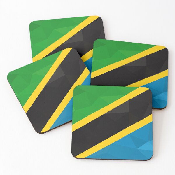 Item preview, Tanzanian Flag Geometric Design – Bold Patriotic Colors designed and sold by OrangePoly.