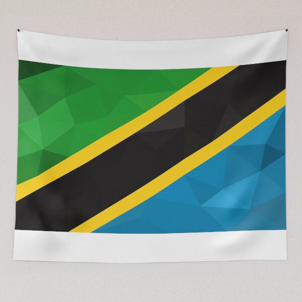 Item preview, Tanzanian Flag Geometric Design – Bold Patriotic Colors designed and sold by OrangePoly.