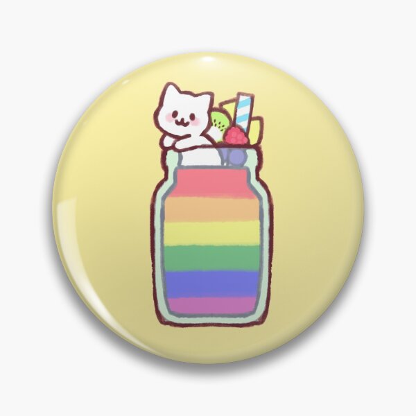 Item preview, gay pride smoothie kitty designed and sold by tinybe.