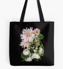 Bolsa de tela Cafe Au Lait Dahlia y calabazas