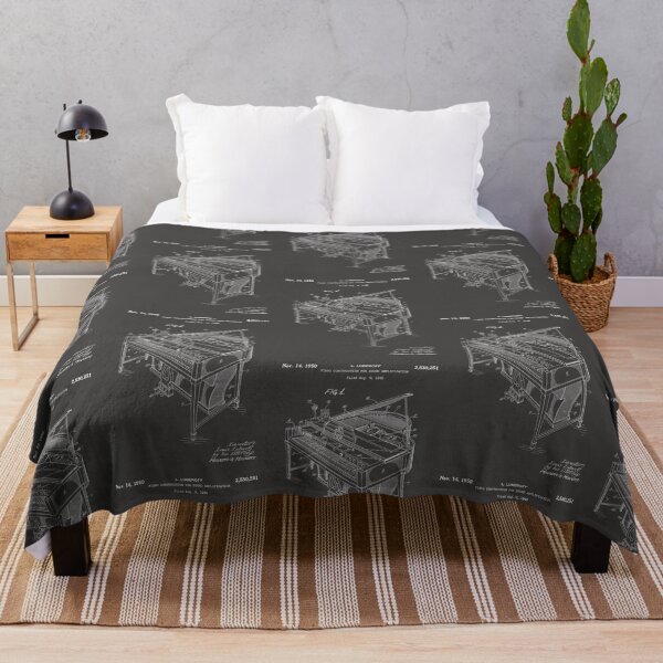 Item preview, Piano construction patent - white designed and sold by InkedArtPrints.