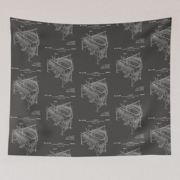 Item preview, Piano construction patent - white designed and sold by InkedArtPrints.