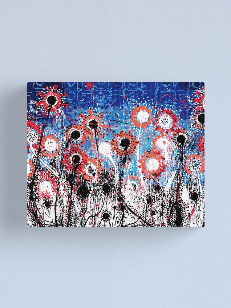 Alternate view of Explosive Flower Fields Canvas Print