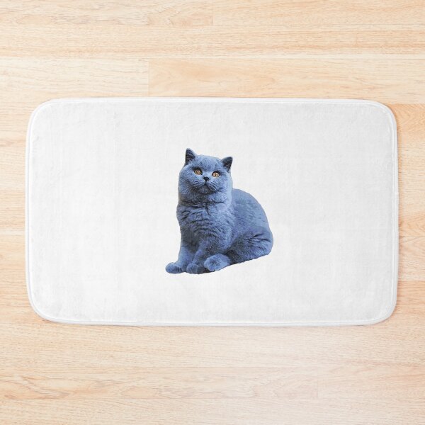 Item preview, British Shorthair Cat Cute Blue Kitten Art designed and sold by ElegantCat.