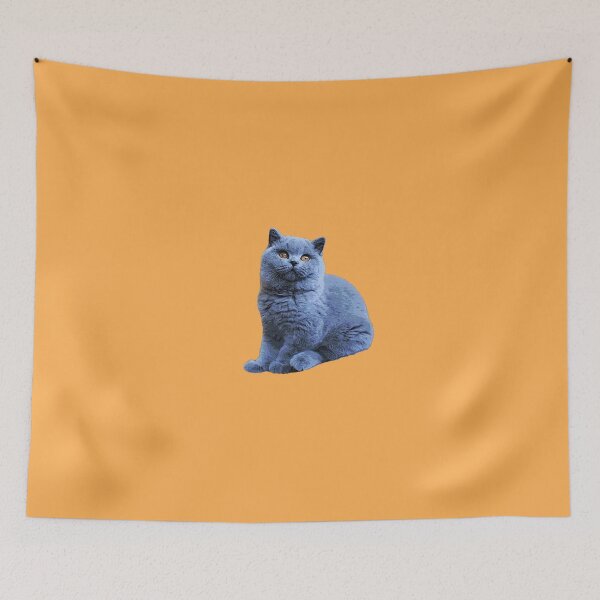 Item preview, British Shorthair Cat Cute Blue Kitten Art designed and sold by ElegantCat.