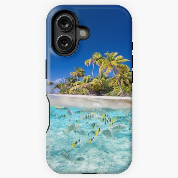 Item preview, Tropical Island Paradise - swimming colorful fish designed and sold by MindChirp.