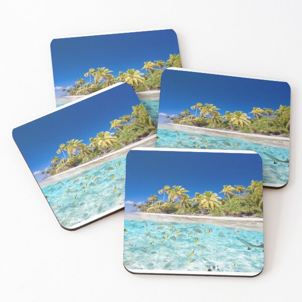 Item preview, Tropical Island Paradise - swimming colorful fish designed and sold by MindChirp.