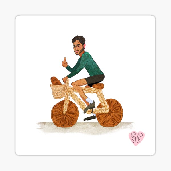 Tamal and his Bread-cycle! Sticker