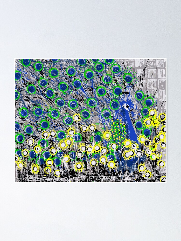 Alternate view of Peacock Poster