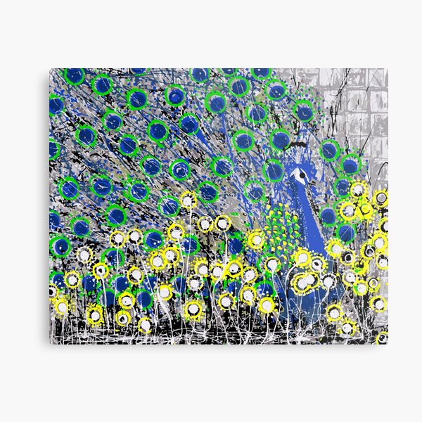 Peacock Metal Print