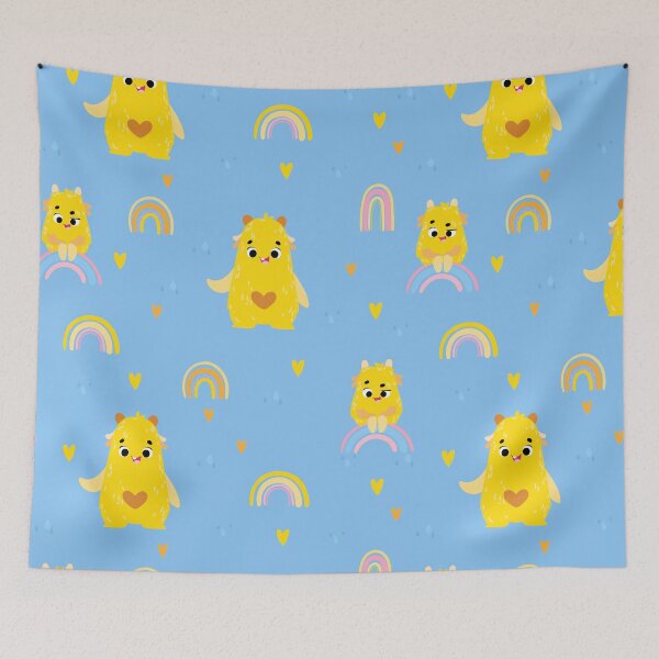 Item preview, monster on the rainbow designed and sold by TATIANA OBOLDINA.