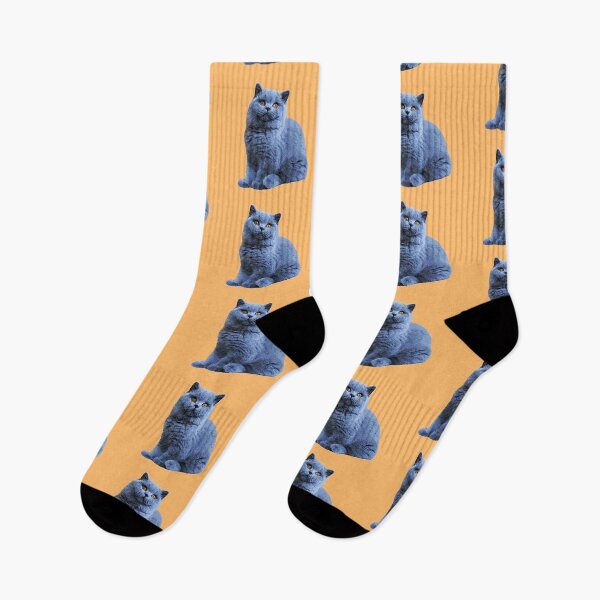 Item preview, British Shorthair Cat Cute Blue Kitten Art designed and sold by ElegantCat.