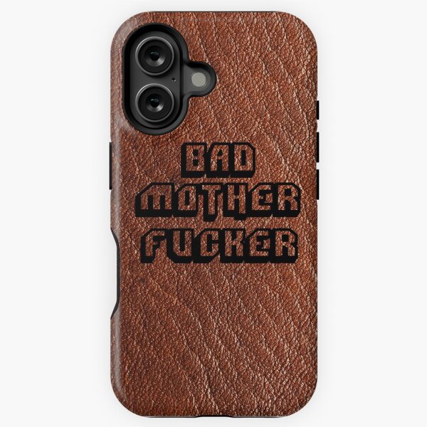 Vista previa del artículo con la obra «Bad Motherfucker Leather - Pulp Fiction», diseñado y vendido por FKstudios.