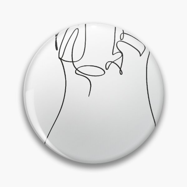 Item preview, Woman coffee one line drawing designed and sold by Tinteria.