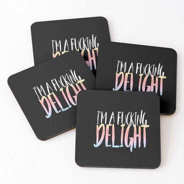 Item preview, I'm a fucking delight  slim fit t-shirt  designed and sold by Dunkrea8.