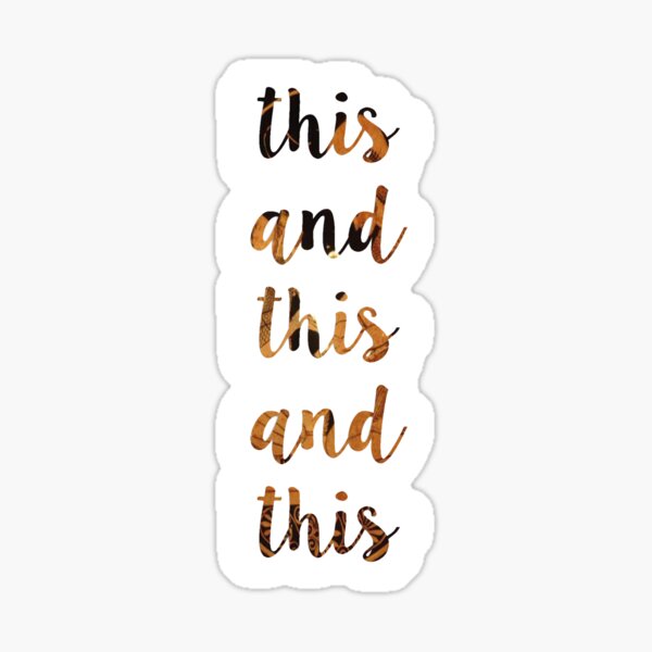 Item preview, This and This and This 3.0 designed and sold by actualgrantaire.