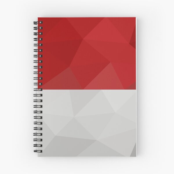 Item preview, Geometric Indonesia Flag Art – Modern Red and White Design designed and sold by OrangePoly.