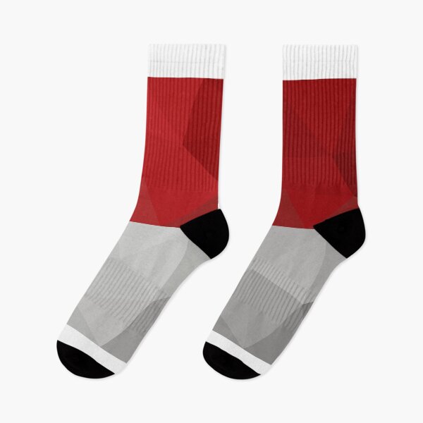 Item preview, Geometric Indonesia Flag Art – Modern Red and White Design designed and sold by OrangePoly.