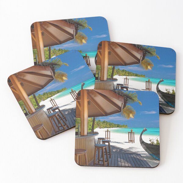 Item preview, Tropical Beach Bar in paradise designed and sold by MindChirp.