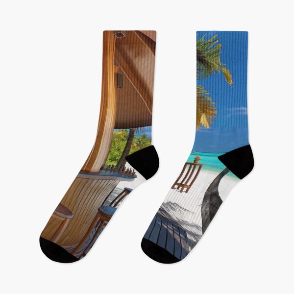 Item preview, Tropical Beach Bar in paradise designed and sold by MindChirp.
