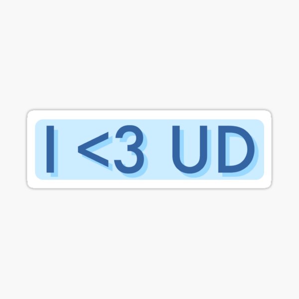 Item preview, I Heart UD Blue designed and sold by jamie-ellen.