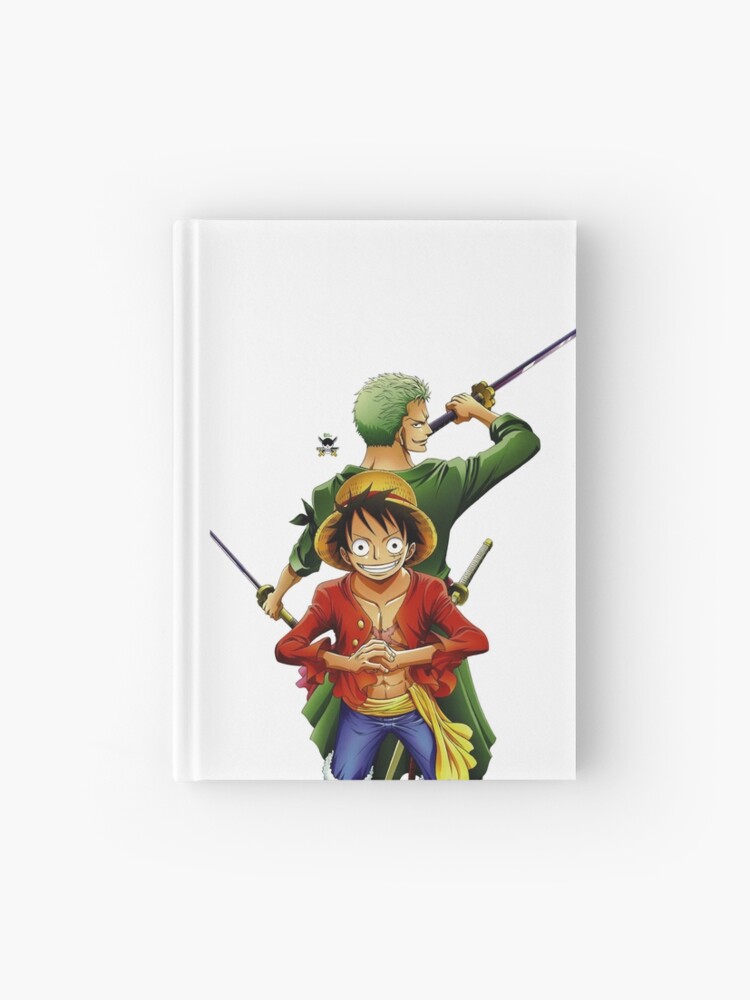 Monkey D Luffy Roronoa Zoro Strawhat Illustration One Piece Hardcover Journal By Ren Empire Redbubble