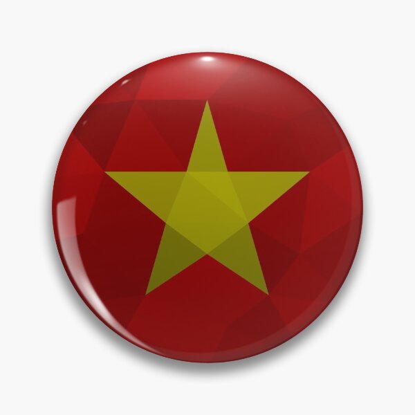 Item preview, Geometric Vietnam Flag Art – Modern Red and Yellow Star Design designed and sold by OrangePoly.