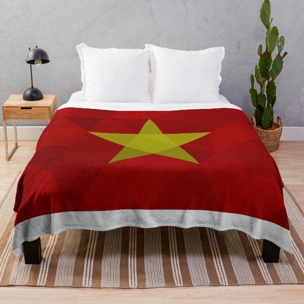 Item preview, Geometric Vietnam Flag Art – Modern Red and Yellow Star Design designed and sold by OrangePoly.