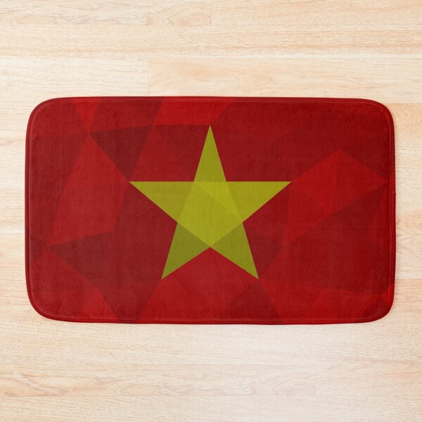 Item preview, Geometric Vietnam Flag Art – Modern Red and Yellow Star Design designed and sold by OrangePoly.
