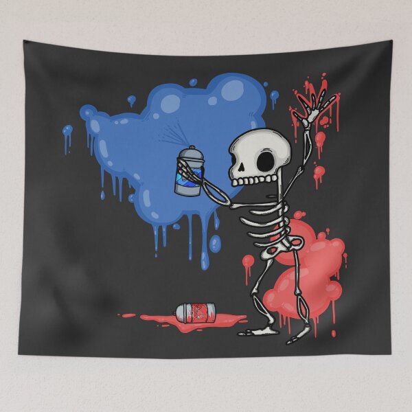 Item preview, Skeleton Graffiti designed and sold by violetjelly.