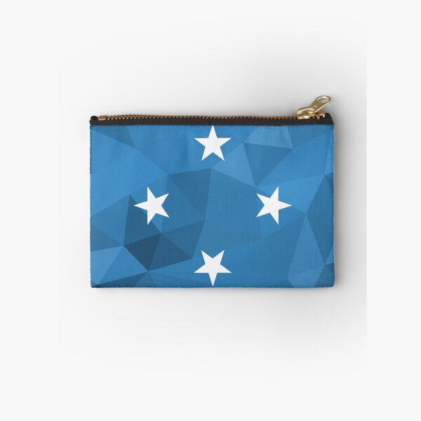 Item preview, Geometric Micronesia Flag Art – Modern Blue and White Star Design designed and sold by OrangePoly.