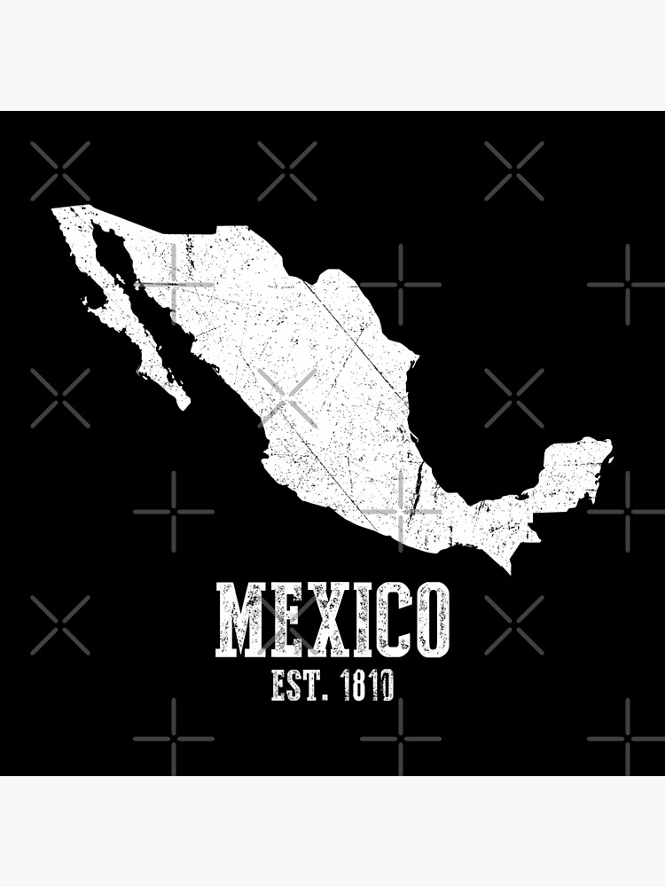 Lámina fotográfica for Sale con la obra «Mapa de México establecido en ...