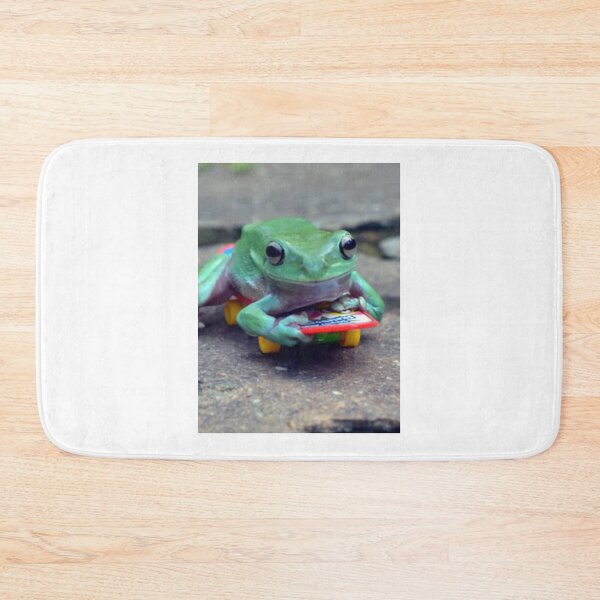 Item preview, it’s a frog on a skateboard designed and sold by misha jenkins.