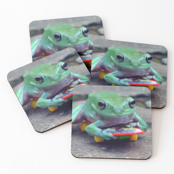 Item preview, it’s a frog on a skateboard designed and sold by misha jenkins.