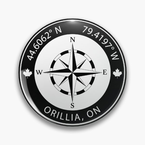 Item preview, Orillia, Ontario Geographical Coordinates designed and sold by TeeOhGraphics.