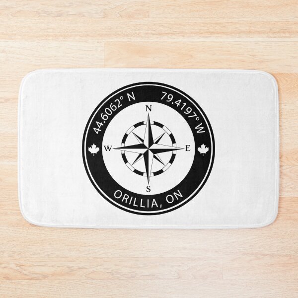 Item preview, Orillia, Ontario Geographical Coordinates designed and sold by TeeOhGraphics.