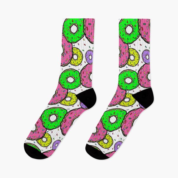 Item preview, Donuts Dohnuts Doughnuts Pink Green Yellow Purple Sprinkles Simpsons designed and sold by Draculaura2009.