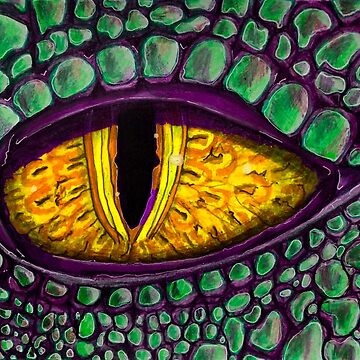 "Dragon Eye - Green Dragon" Sticker for Sale by Lynn Harriet | Redbubble
