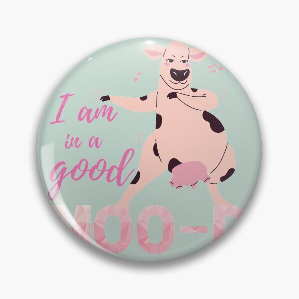 Item preview, Good Mood | Dancing Cow | Retro | I am | Unique | Affirmed Art designed and sold by AffirmedStudio.