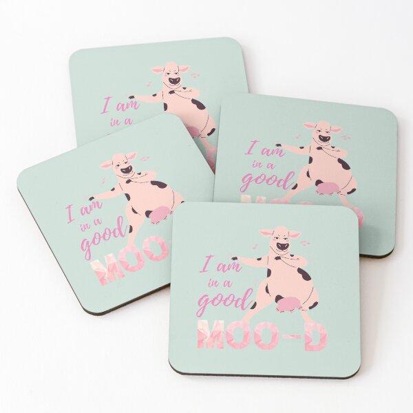 Item preview, Good Mood | Dancing Cow | Retro | I am | Unique | Affirmed Art designed and sold by AffirmedStudio.