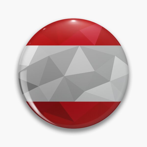 Item preview, Geometric Austria Flag Art – Modern Red and White Design designed and sold by OrangePoly.