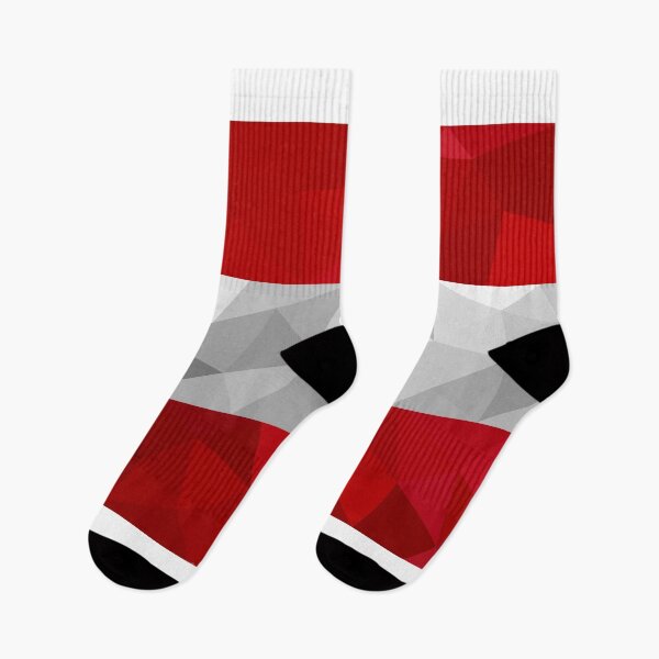 Item preview, Geometric Austria Flag Art – Modern Red and White Design designed and sold by OrangePoly.